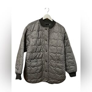 Madewell Quilted Oversized Bomber Jacket – Size Medium